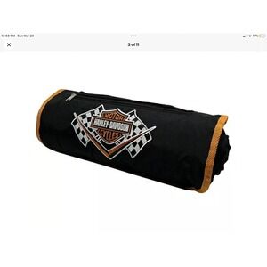 Harley Davidson Indoor Outdoor Motorcycle Bike Cover Felt Lined Roll Up Travel